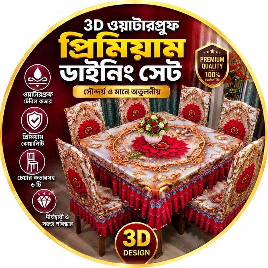 3D প্রিমিয়াম ডাইনিং সেট