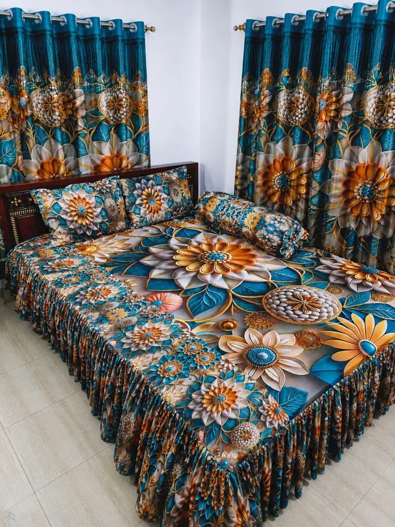 3D প্রিমিয়াম কুচি চাদর