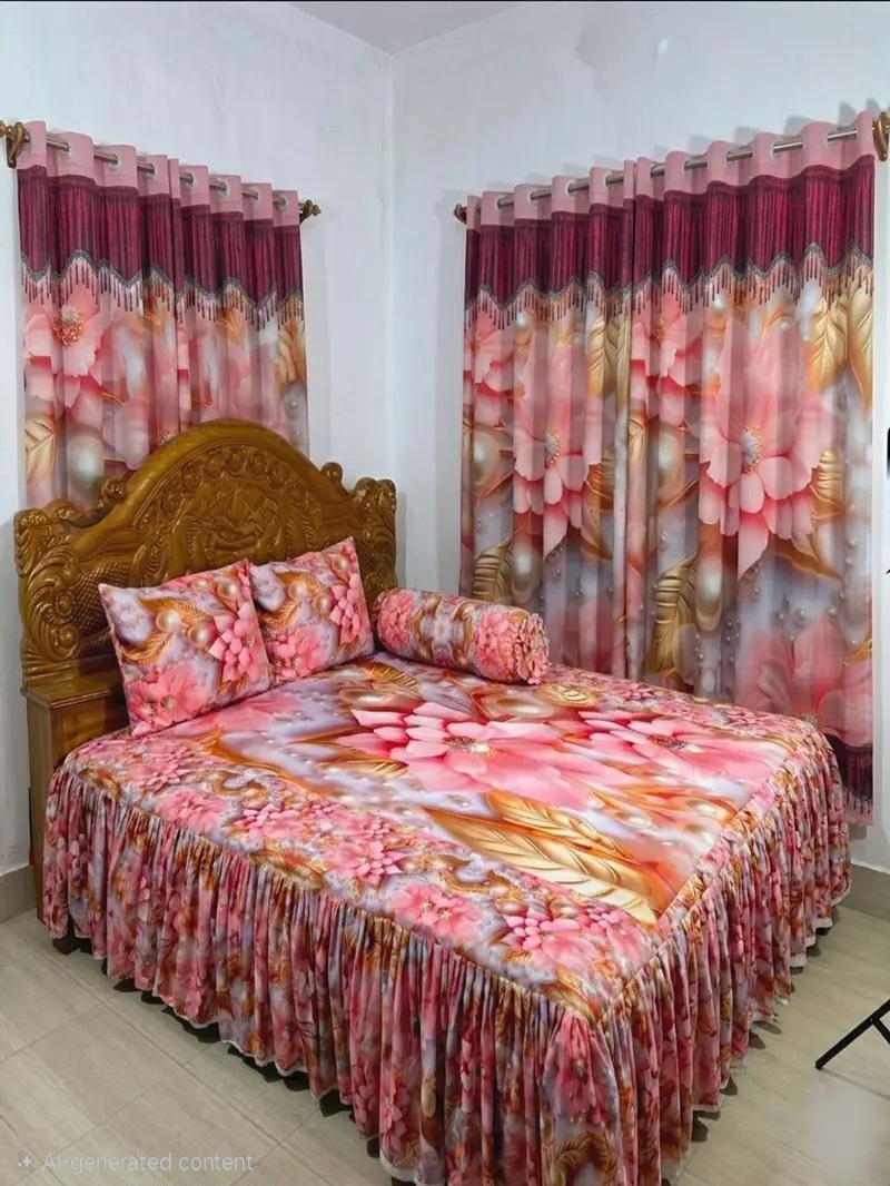 3D প্রিমিয়াম কুচি চাদর
