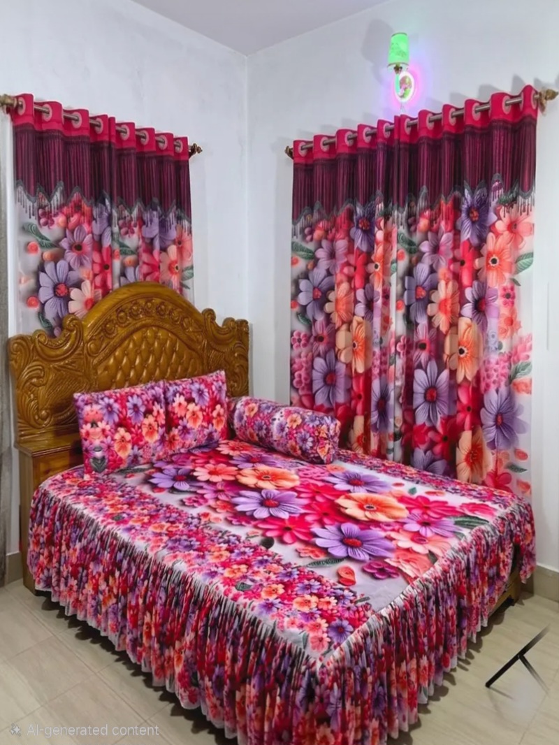 3D প্রিমিয়াম কুচি চাদর