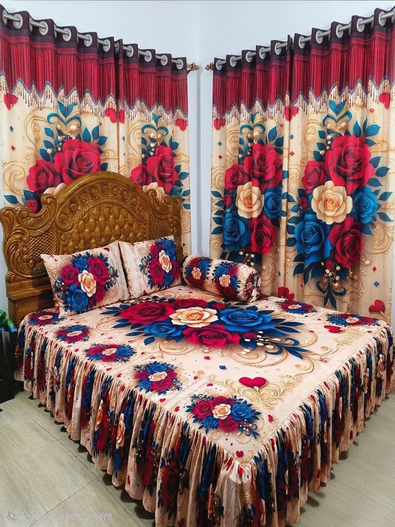 3D প্রিমিয়াম কুচি চাদর