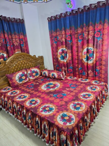 3D প্রিমিয়াম কুঁচি চাদর (BK-1)