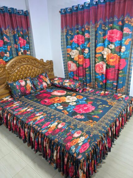 3D প্রিমিয়াম কুঁচি চাদর (BK-2)